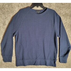 Banana Republic Men's Blue Thermal Henley Long Sleeve Size Large